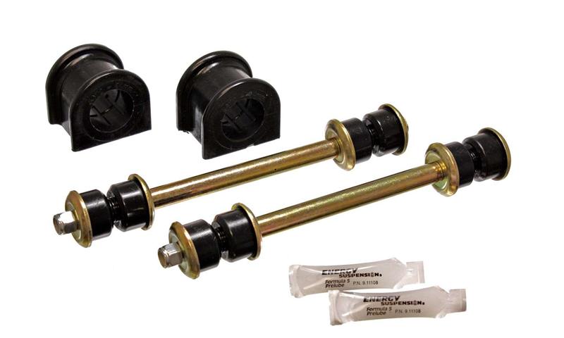 Ford Explorer Sway Bar Bushing Set - Front - Energy Suspension - Hyper-Flex Polyurethane, 34mm Bar - Black - `98-`01